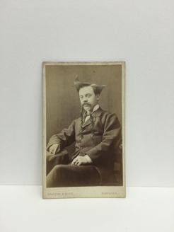 Still life photo of a vintage male portrait.