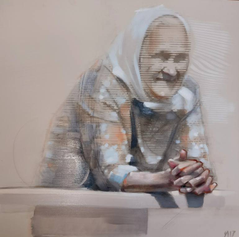 Old woman portrait.